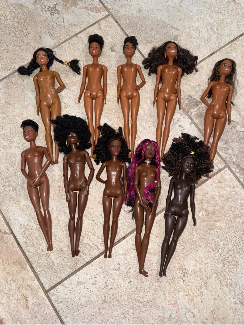 Barbie Lot of 10 Beautiful Dolls